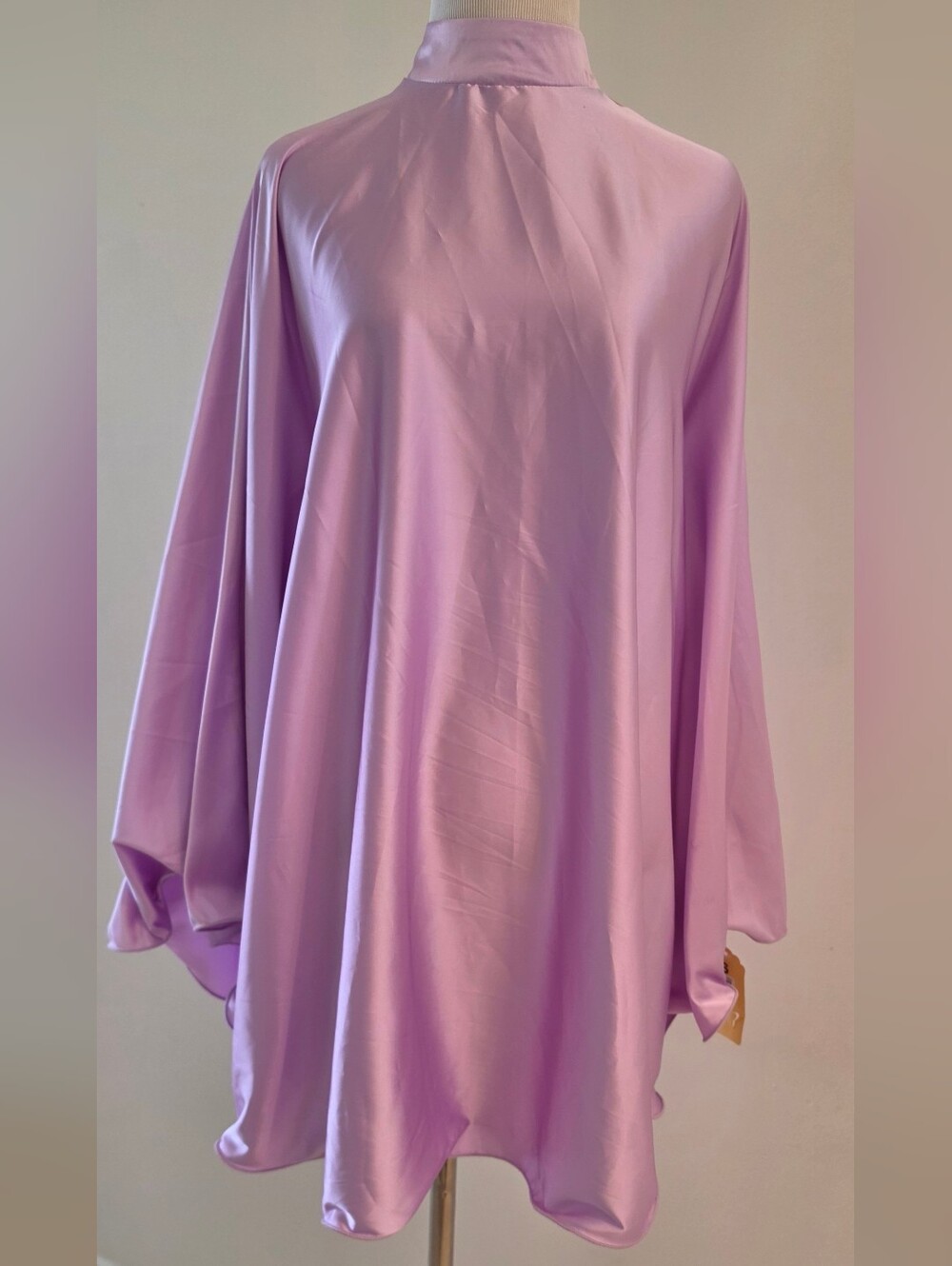 Lavender Draped Sleeveless Women’s Dress - Picture 4 of 6